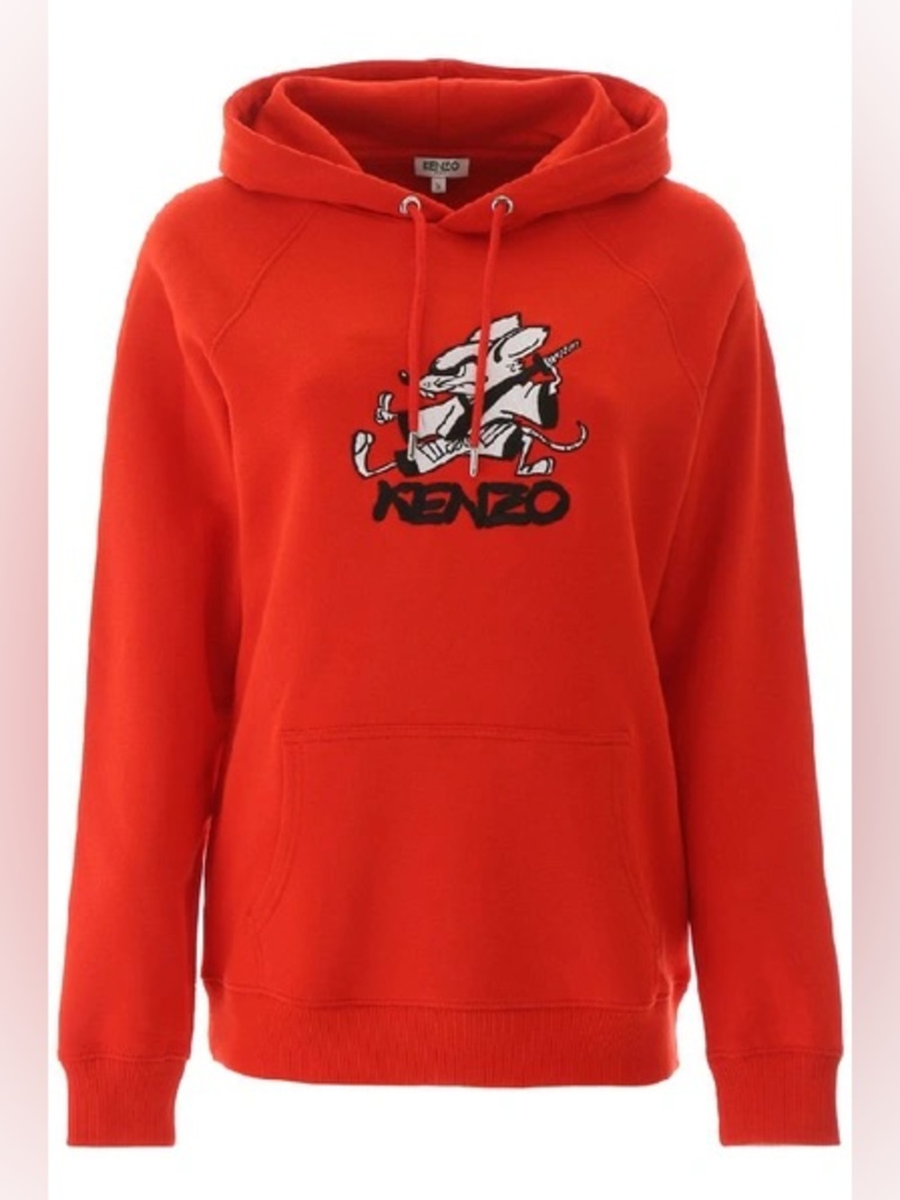 Kenzo Red Graphic Logo Hoodie size xs
